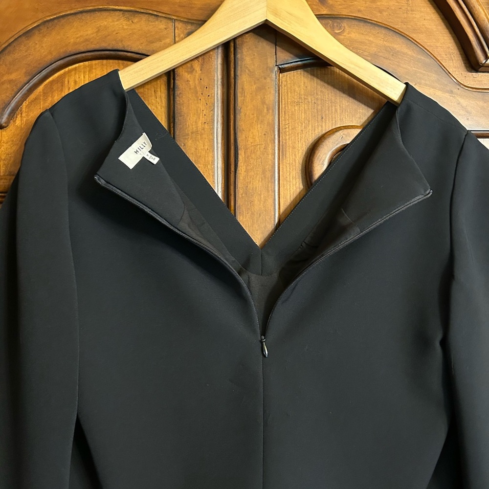 Milly Cascade Beetle Black Crop Top Size Medium - Picture 5 of 10